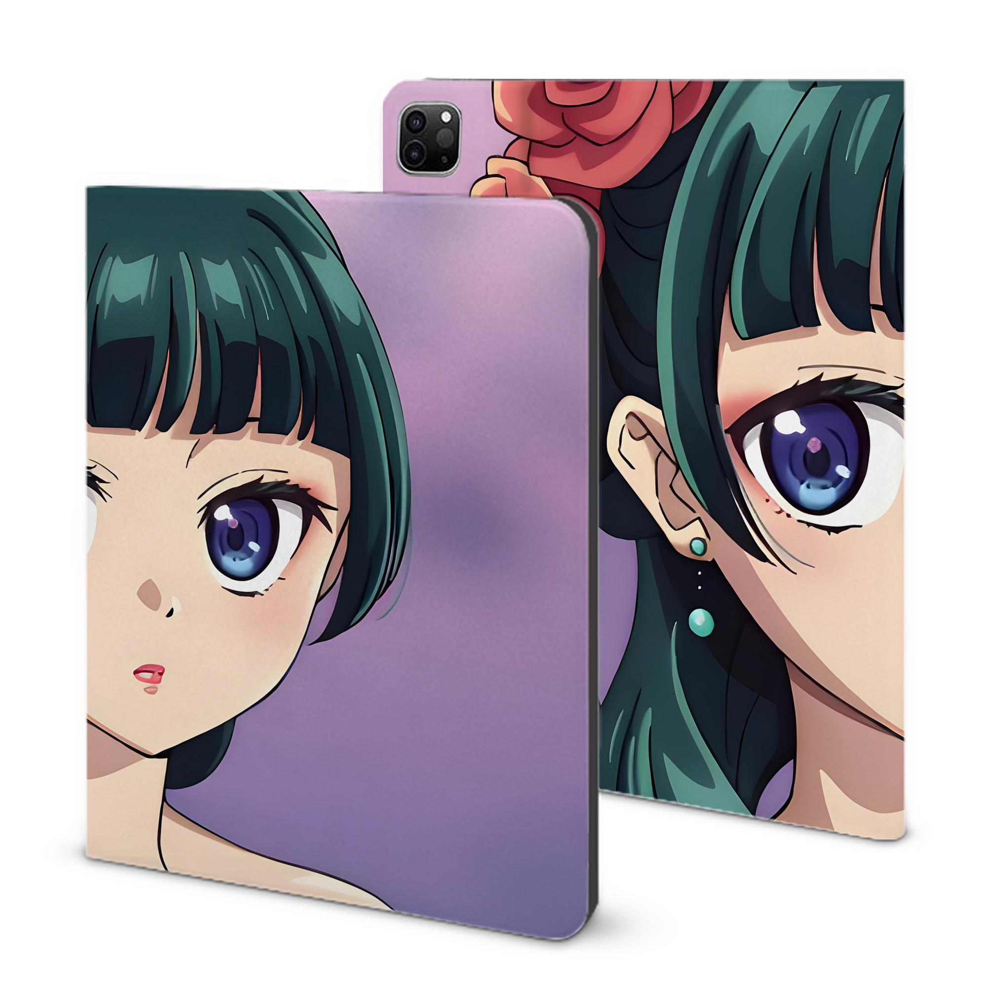 （画像用） 薬屋のひとりごと The Apothecary Diaries IPad ケース ブック型 PUレザー TPU 耐衝撃 軽量 薄型 ペン収納なし 全面保護 IPad 各モデル対応